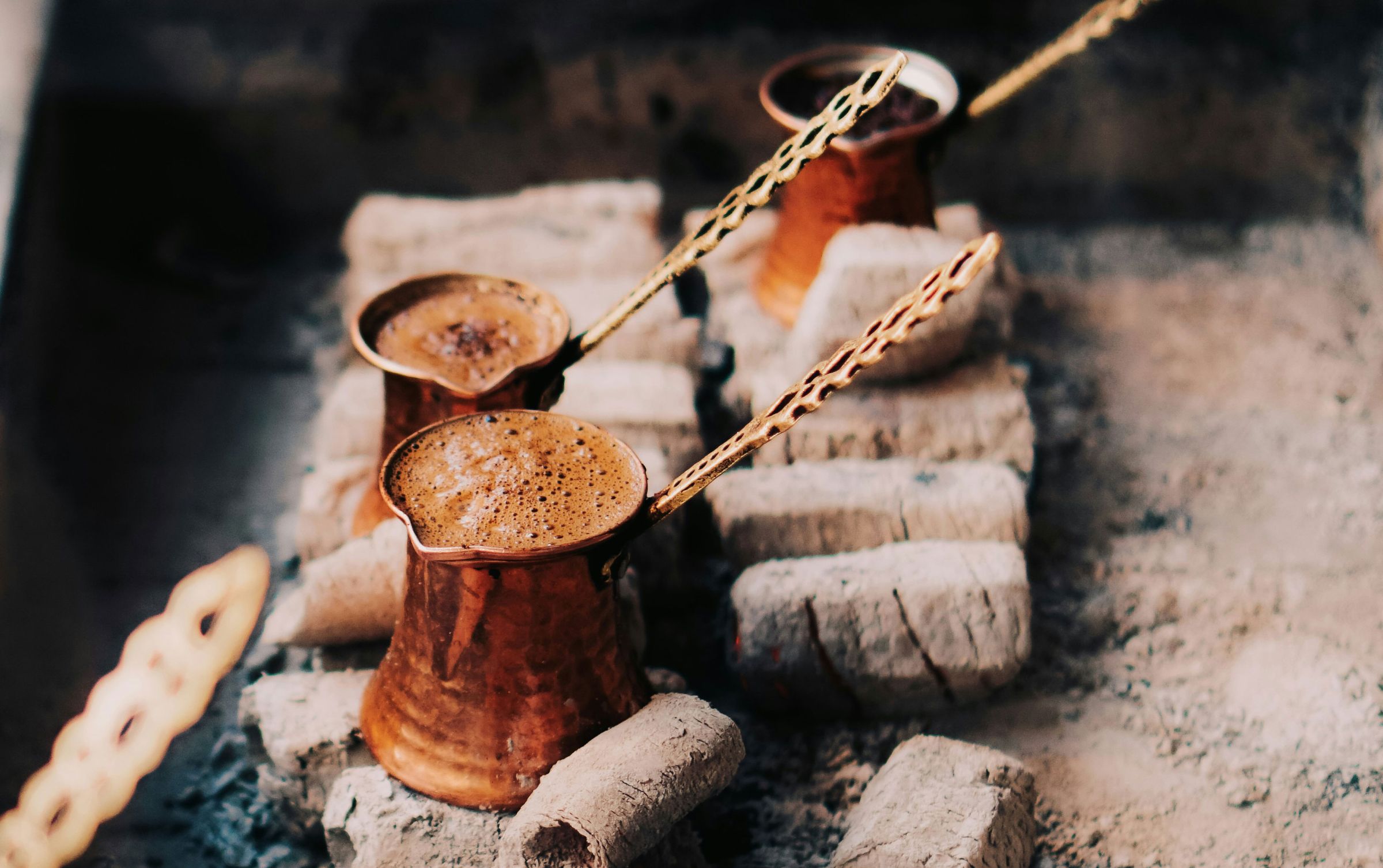 Turkish coffee with sugar