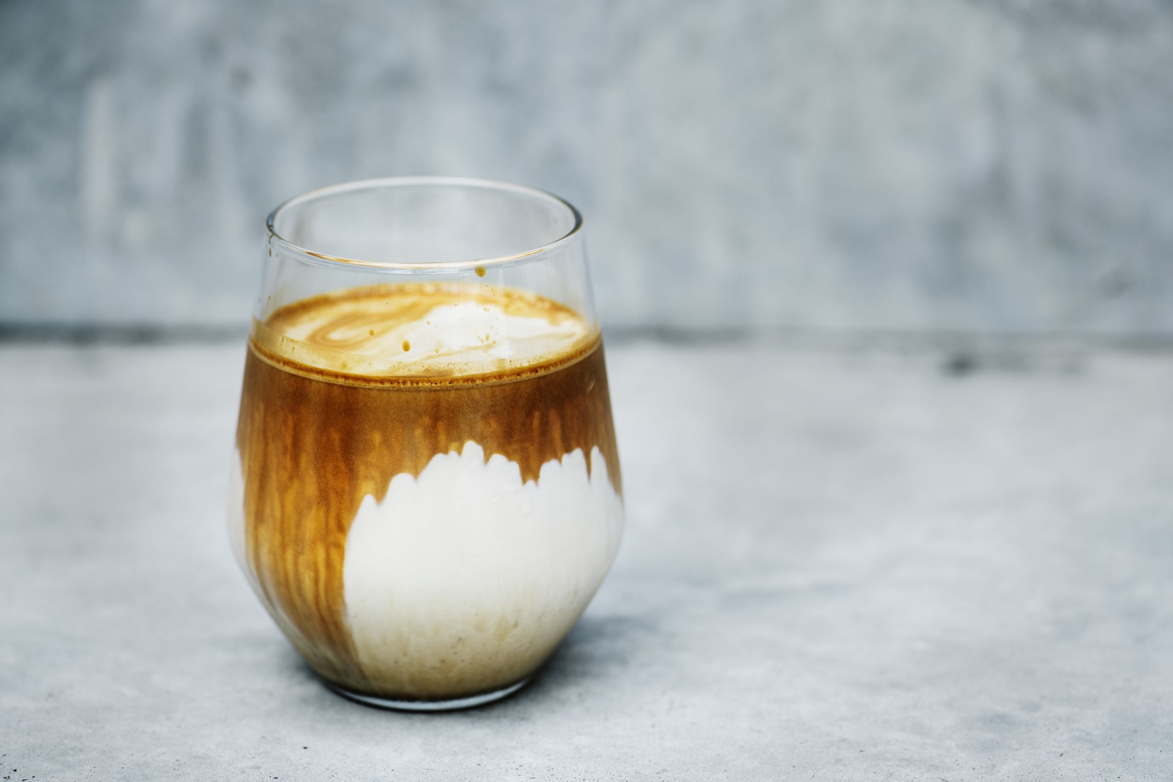Espresso with steamed milk