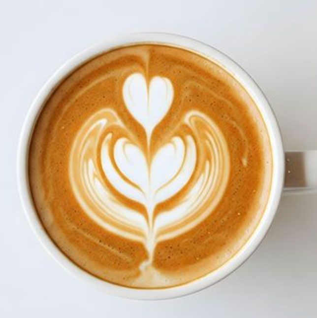 Tulip latte art